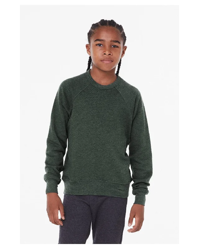 Weekend Discounts to Delight Bella+Canvas Youth Sponge Fleece Raglan Sweatshirt | Heather Forest Weekend Discounts to Delight Bella+Canvas Youth Sponge Fleece Raglan Sweatshirt | Heather Forest