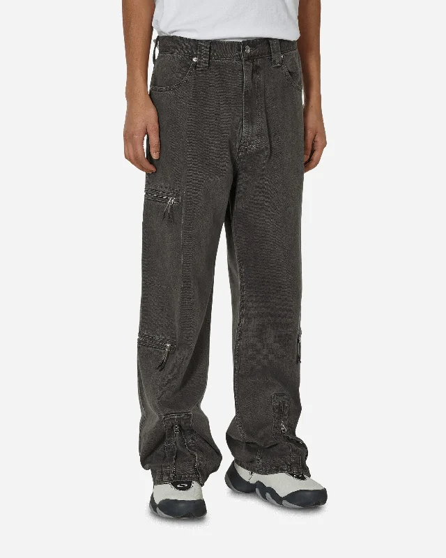 Take Advantage Flight Denim Pants Charcoal