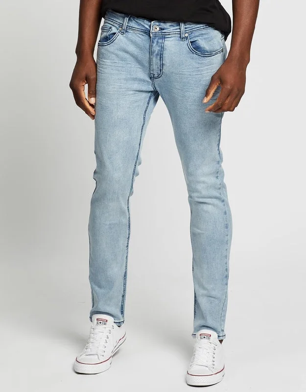 Amazing Deals Silent Theory Mens Strung Out Jean Blue