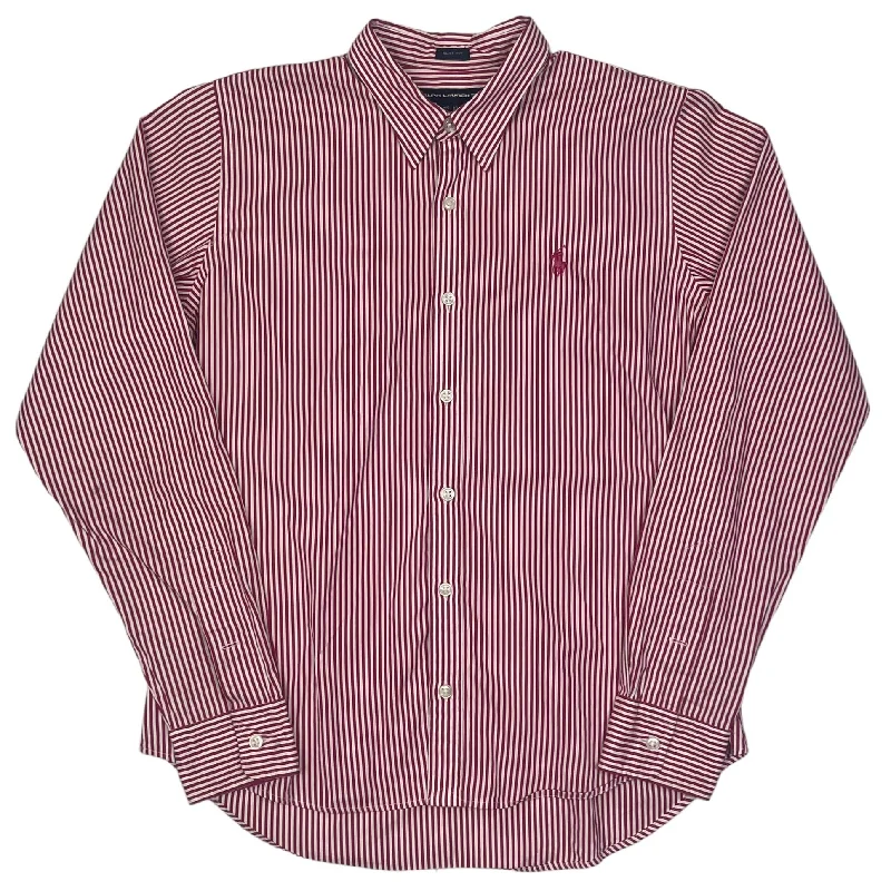 Daily Special Ralph Lauren Red Long Sleeve Striped Shirt