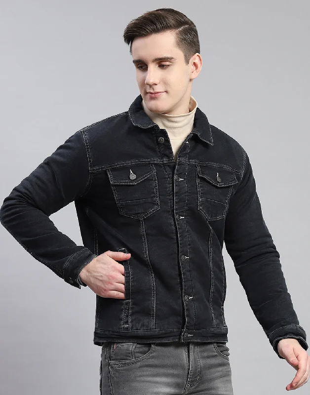 Unbeatable Prices Men Grey Solid Collar Full Sleeve Jacket
