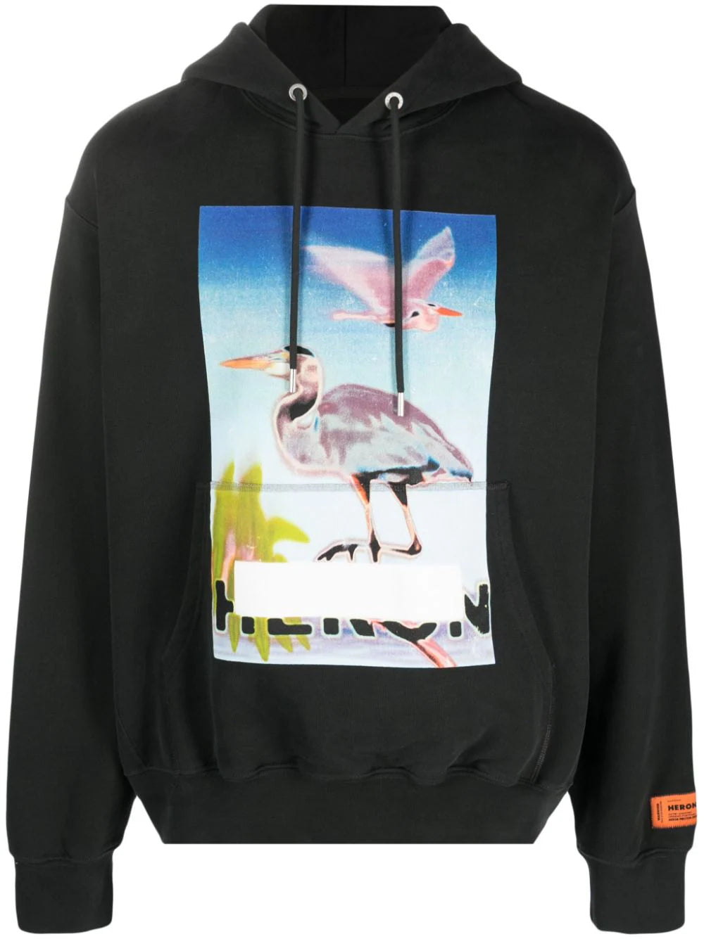 Special Discount Censored Graphic-Print Cotton Hoodie