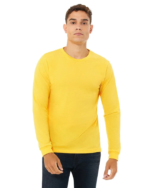 Deal Alert Bella+Canvas Long Sleeve Jersey T-Shirt | Hthr Yellow Gold