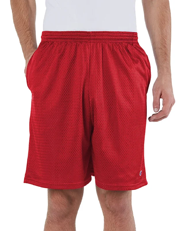 Can't Beat Champion Long Mesh Shorts | Scarlet