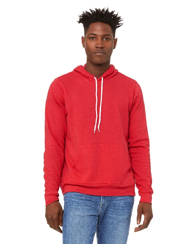 Mega Sale Bella+Canvas Unisex Sponge Fleece Pullover Hoodie | Heather Red