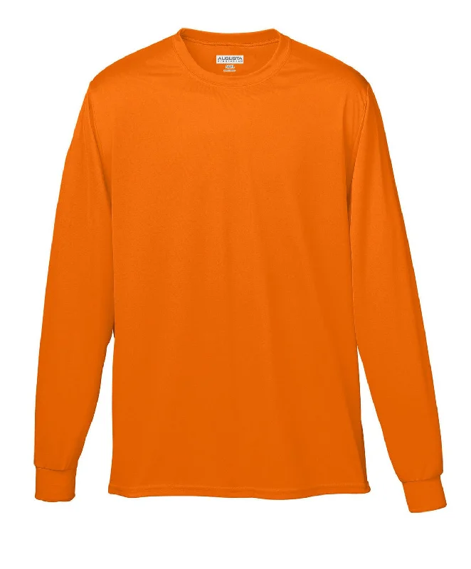 Year-End Clearance Augusta Long Sleeve Moisture Wicking T-Shirt | Power Orange