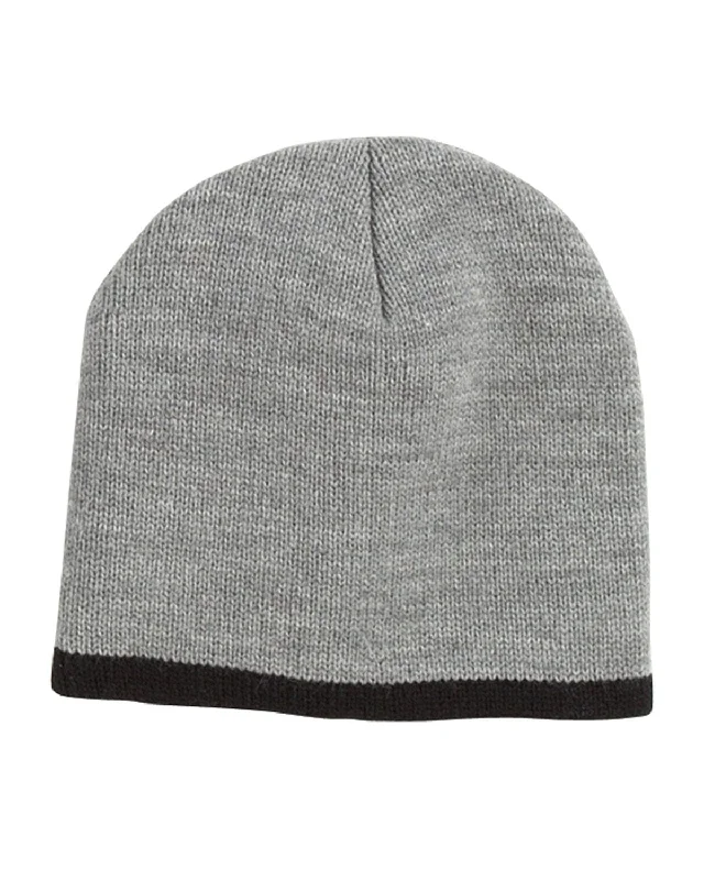 Bargain Prices Big Accessories Knit Cap | Grey/ Black