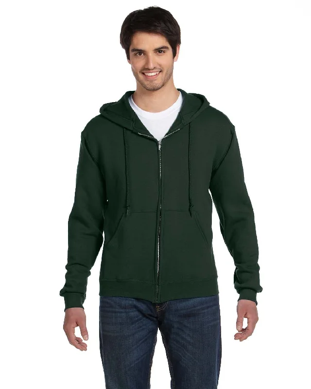 Best Choice Fruit of the Loom Supercotton Full-Zip Hoodie | Forest Green