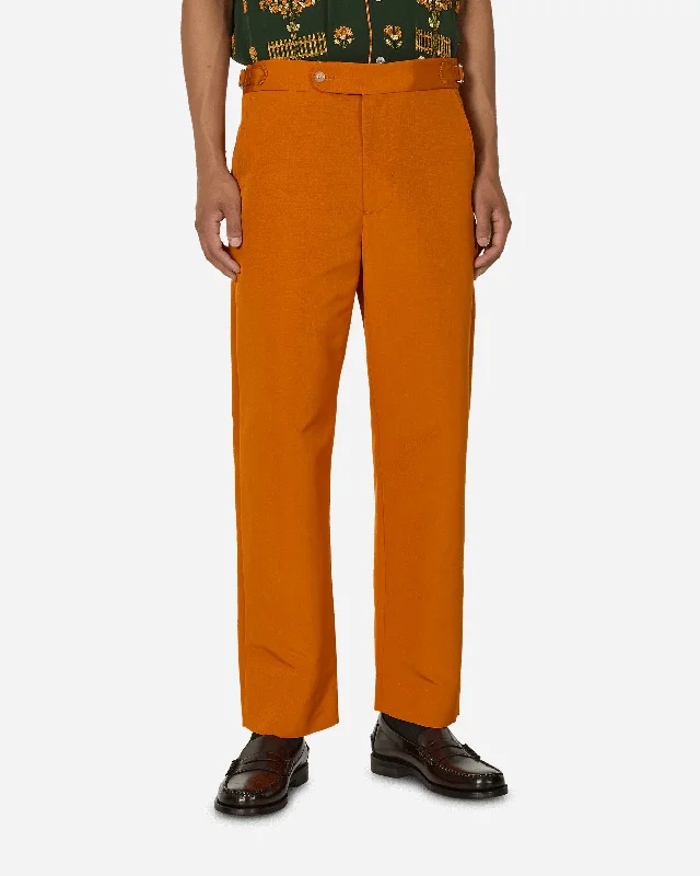 Special Promotion Ginger Faille Trousers Orange