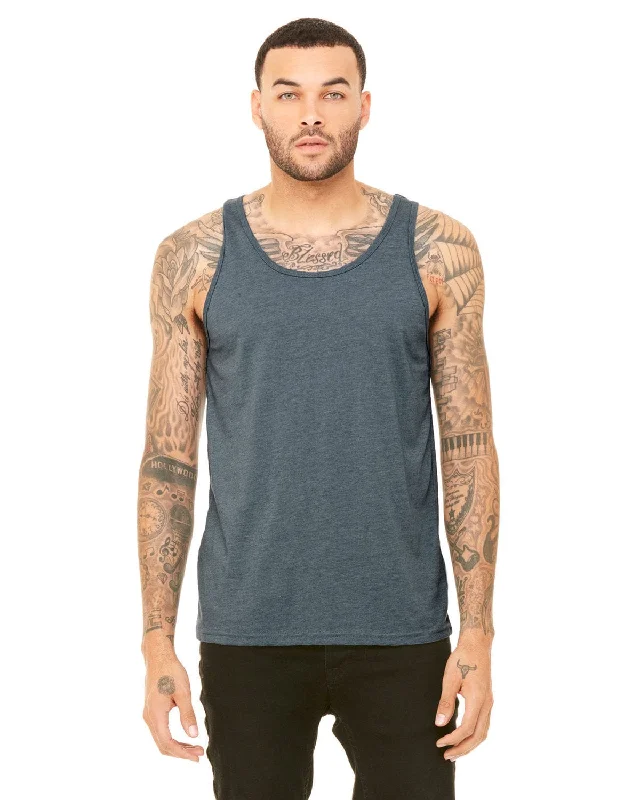 Anniversary Sale Bella+Canvas Unisex Heather CVC Tank | Heather Slate