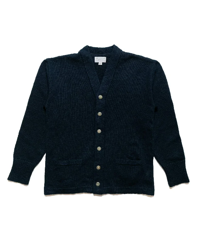 Low Price The Real McCoy's MC24016 Cotton Summer Cardigan Ink Blue