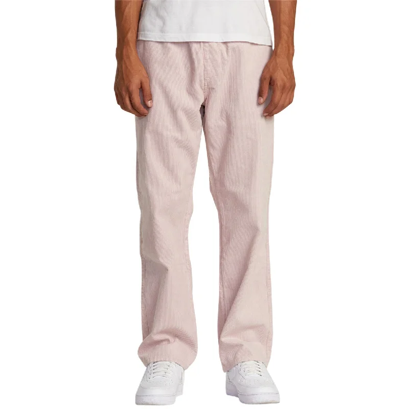 Overstock Clearance RVCA Americana Elastic Cord Pants - Pale Mauve