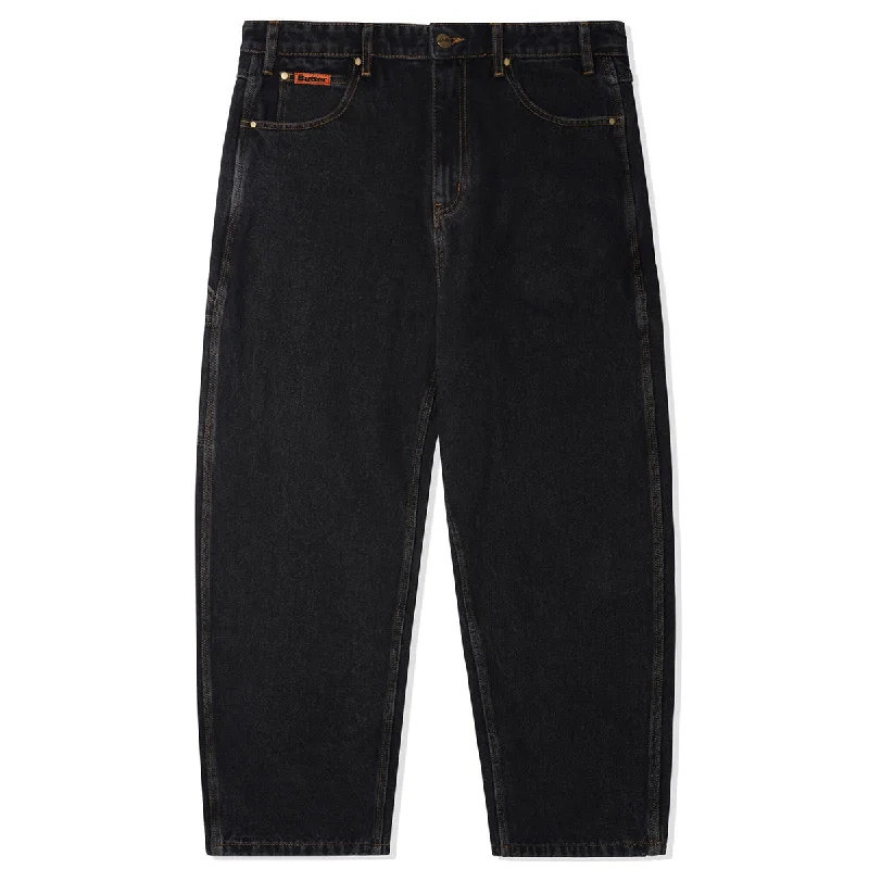 Best Deals Butter Goods - Baggy Denim Jeans Washed Black