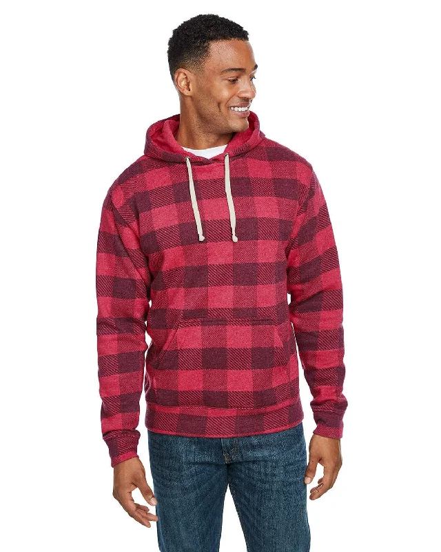 Weekend Bargains to Enjoy J America Unisex Triblend Pullover Hoodie | Red Trbln Buflo