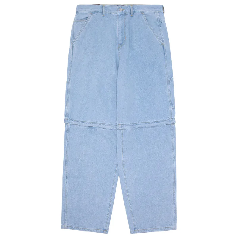 Special Price Fucking Awesome - Baggy Zip Off Carpenter Pants Light Blue