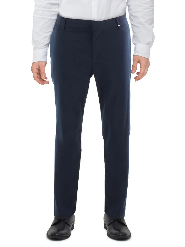 Deal of the Day Mens Smocked Linen Trouser Pants