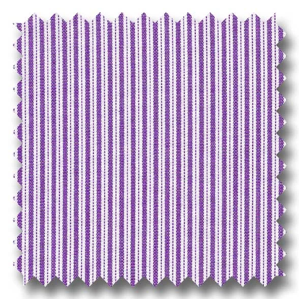 Markdown Madness Plum Stripe 2Ply Broadcloth - Custom Dress Shirt