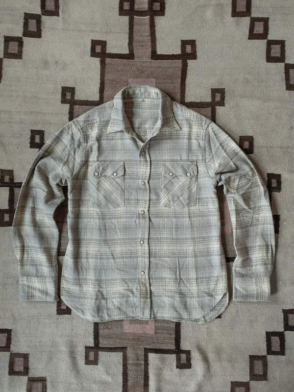 Super Savings Washed Flannel Pearlsnap Shirt - Warming Sage Rodeo Plaid