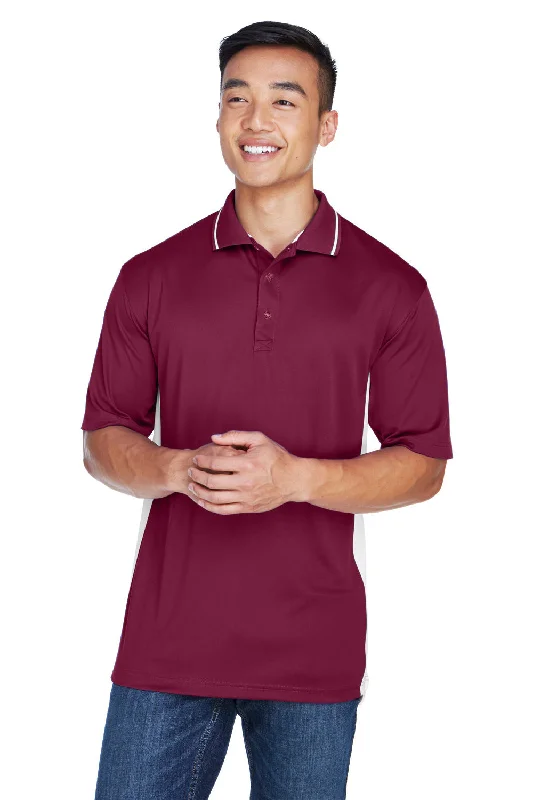 Weekend Discounts to Relish UltraClub Mens Cool & Dry Moisture Wicking Short Sleeve Polo Shirt - Maroon/White Weekend Discounts to Relish UltraClub Mens Cool & Dry Moisture Wicking Short Sleeve Polo Shirt - Maroon/White