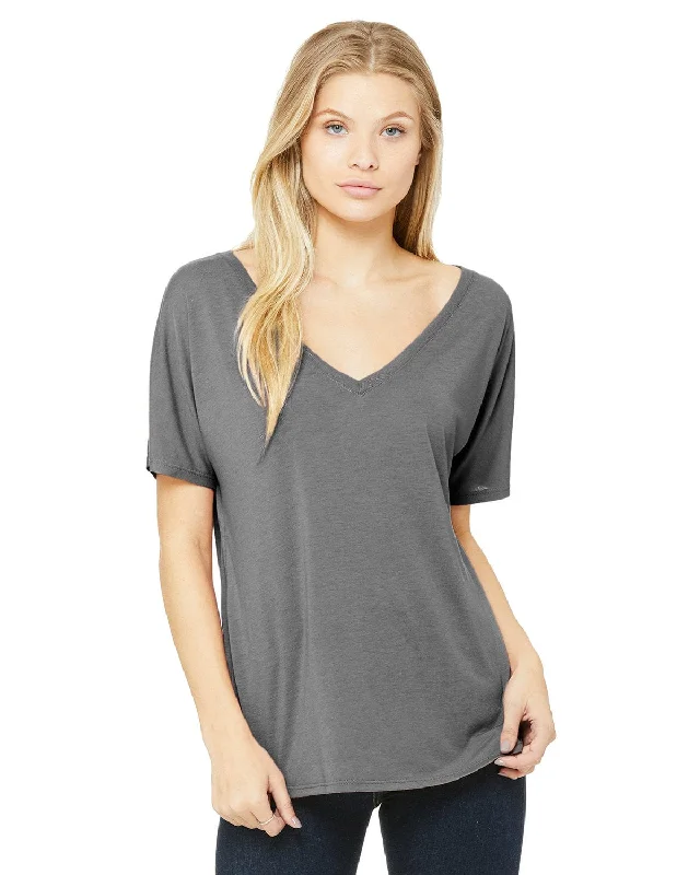 Weekend Savings Extravaganza Bella+Canvas Ladies Flowy Simple V-Neck T-Shirt | Grey Triblend Weekend Savings Extravaganza Bella+Canvas Ladies Flowy Simple V-Neck T-Shirt | Grey Triblend