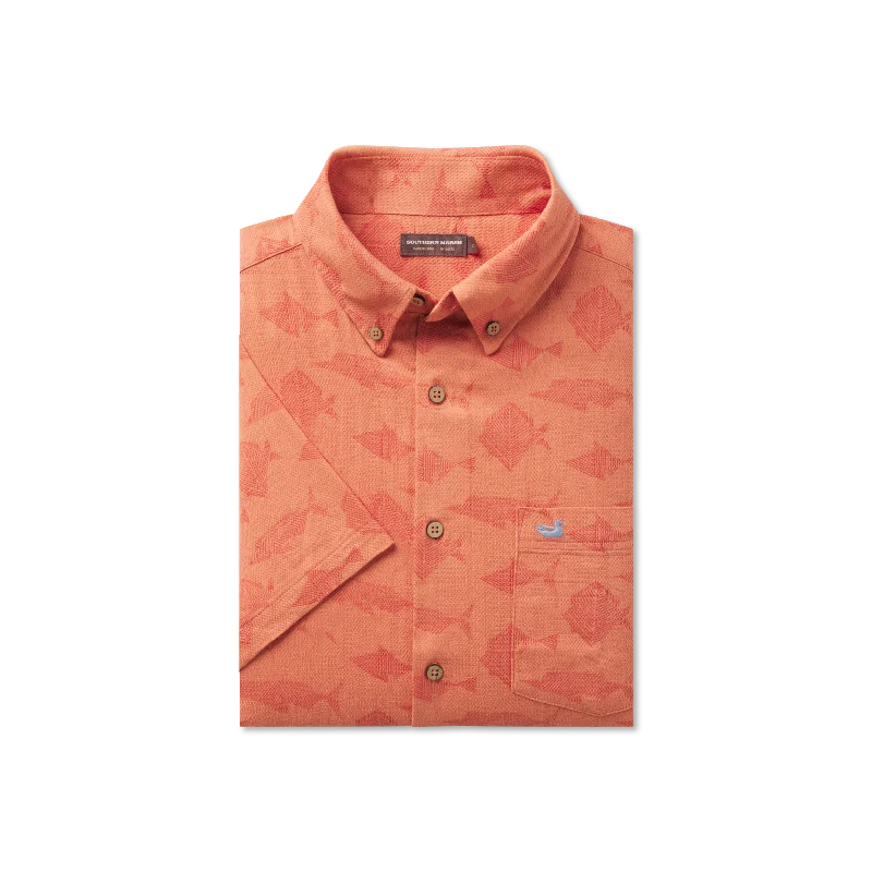 Price Meltdown Atoll Woven Shirt - Geometric Fish