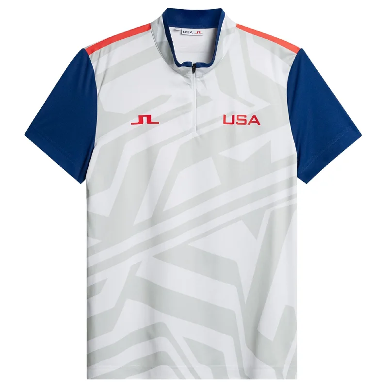 Low Cost Fabien Regular Fit Mock Neck Polo US Golf White - SU24
