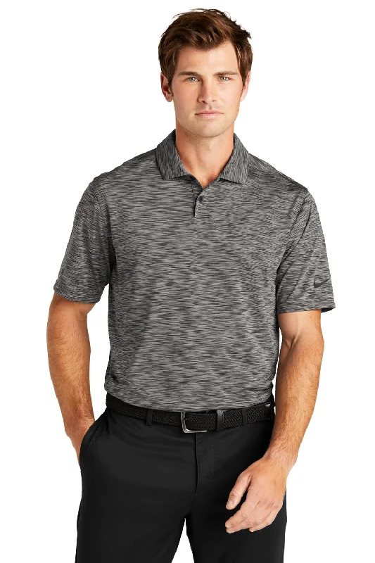 Now or Never Nike Mens Vapor Space Dyed Dri-Fit Moisture Wicking Short Sleeve Polo Shirt - Anthracite Grey Now or Never Nike Mens Vapor Space Dyed Dri-Fit Moisture Wicking Short Sleeve Polo Shirt - Anthracite Grey