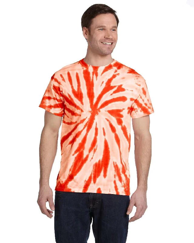 Weekend Specials You Can't Miss Tie-Dye 100% Cotton Tie-Dyed T-Shirt | Twist Orange