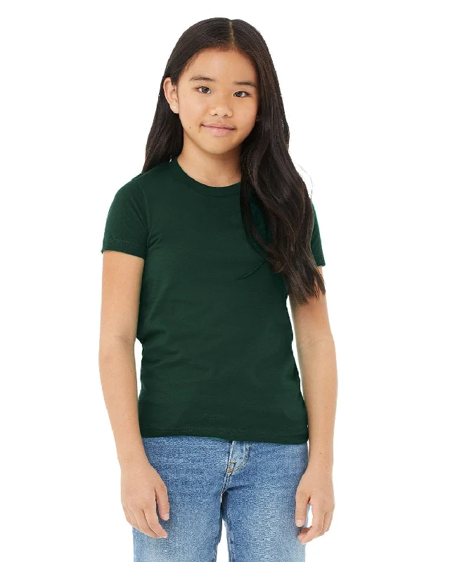 Weekend Deals That Please Bella+Canvas Youth Short Sleeve T-Shirt | Forest