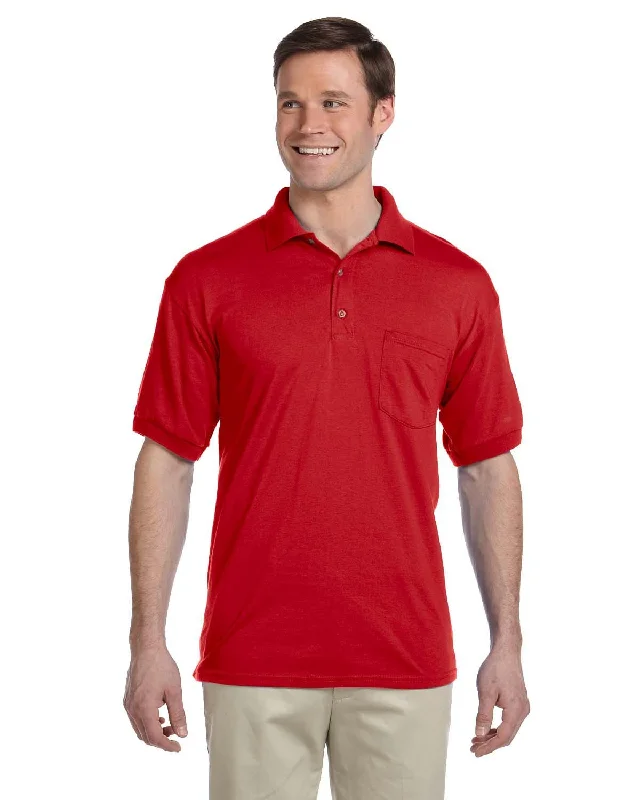 Special Price Gildan DryBlend 50/50 Jersey Knit Pocket Polo Shirt | Red