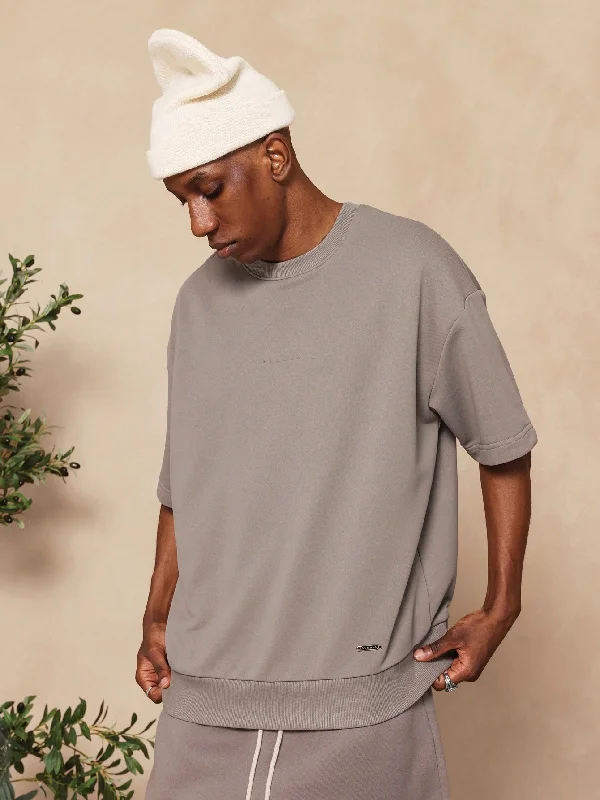 Exclusive Weekend Offers Inside Regular Fit Heavyweight Essential Short Sleeve Sweatshirt Exclusive Weekend Offers Inside Regular Fit Heavyweight Essential Short Sleeve Sweatshirt