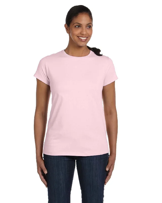 Buy Now Hanes Ladies ComfortSoft Cotton T-Shirt | Pale Pink