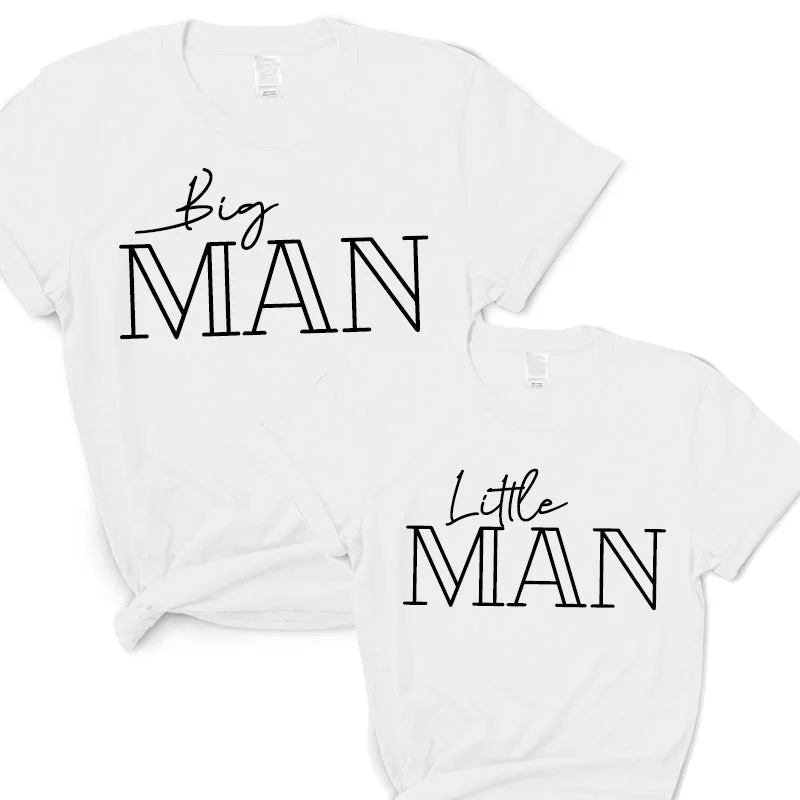 Best Deals Milano Big Man & Little Man Matching White T-Shirts