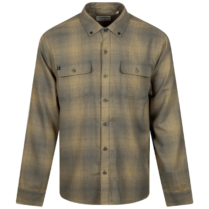 New Deal Fairbanks Flannel Polo Ballast Plaid - SS24