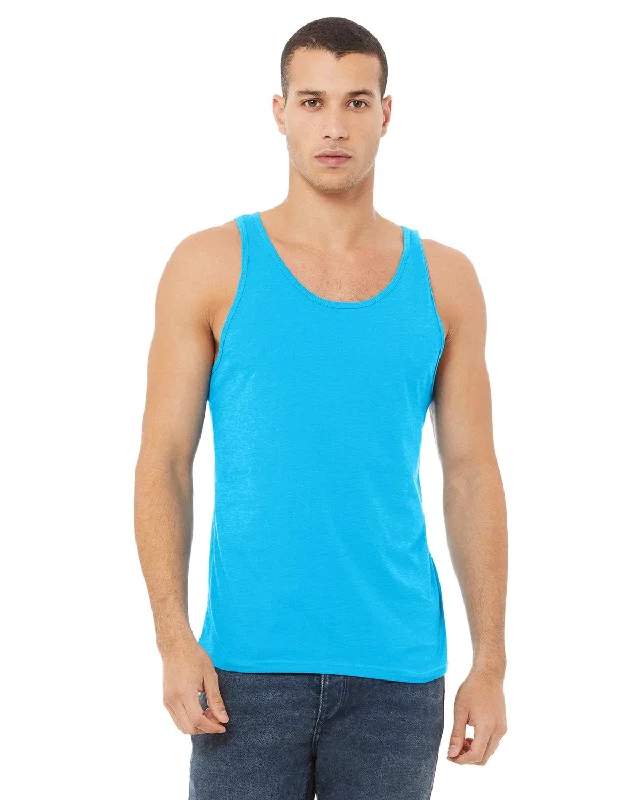 Buy Now Bella+Canvas Unisex Jersey Tank | Neon Blue