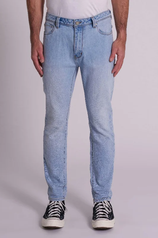 While Supplies Last Abrand Mens Drop Slim Peril Jean Light Vintage Indigo