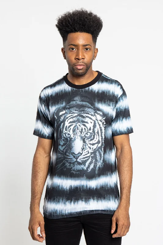 Price Meltdown Horizontal Stripe Dyed Tiger T-Shirt