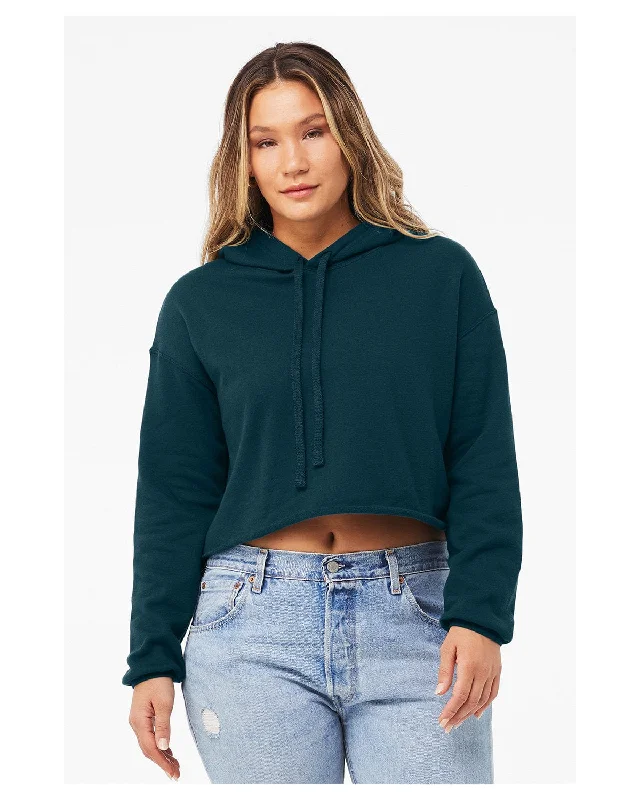 Discount Days Bella+Canvas Ladies Cropped Fleece Hoodie | Atlantic