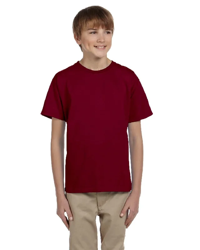 Value Pack Fruit of the Loom Youth T-Shirt | Maroon