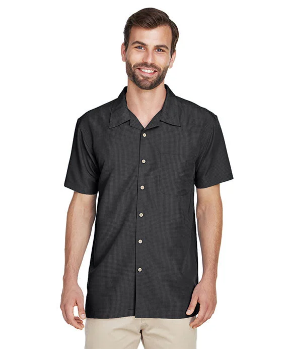 Mega Sale M560 - Harriton Mens Barbados Textured Camp Shirt