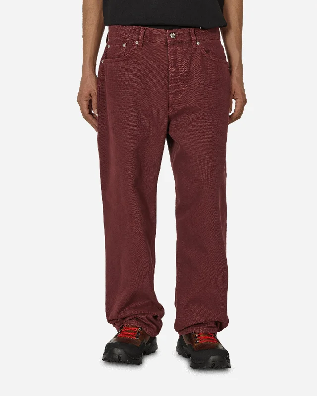 Weekend Offers That Dazzle Double Big Ol' Washed Canvas Jeans Wine