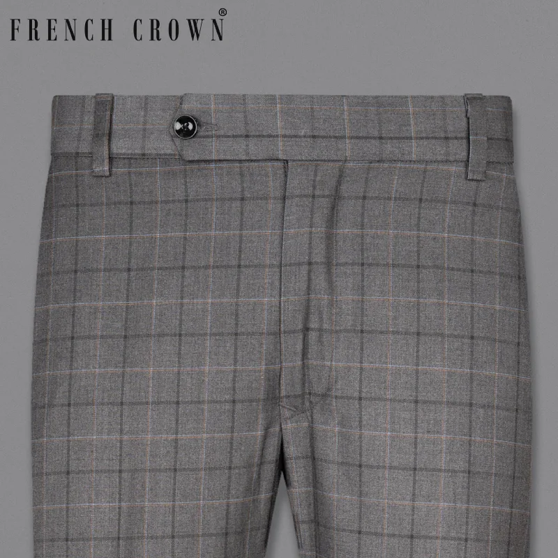 Savings Event Scorpion Grey Super fine Plaid Woolrich Pant