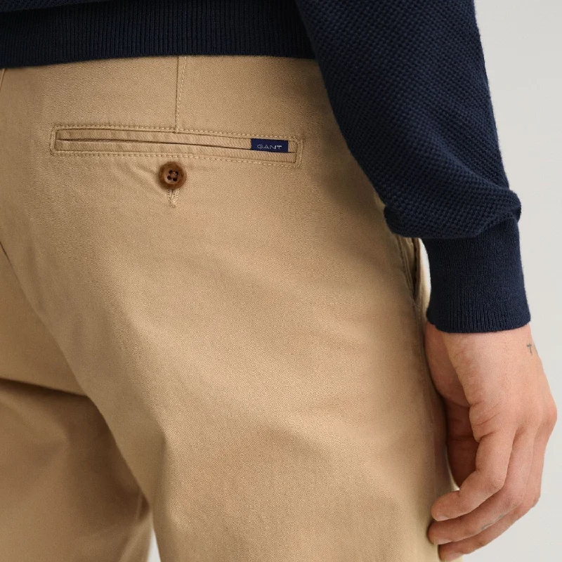 Quick Sale Hallden Slim Fit Twill Chino - Dark Khaki | Navy | Black