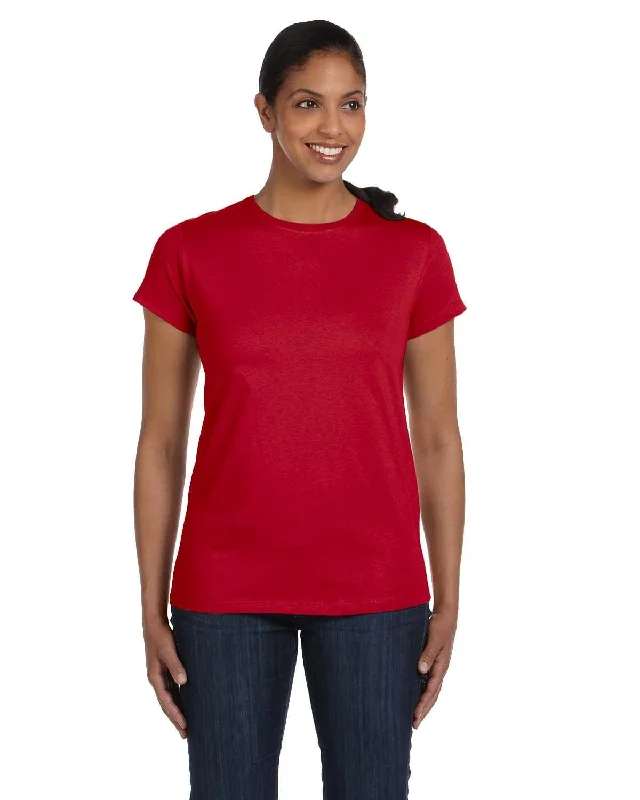 Big Discounts Hanes Ladies ComfortSoft Cotton T-Shirt | Deep Red