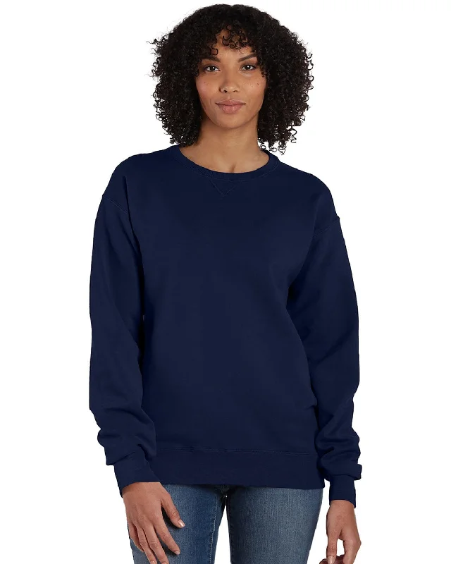 Major Savings ComfortWash by Hanes Unisex Crew Sweatshirt | Navy