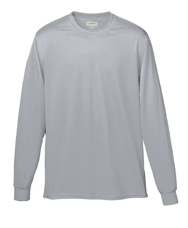 Weekend Bargains Galore Augusta Long Sleeve Moisture Wicking T-Shirt | Silver Grey