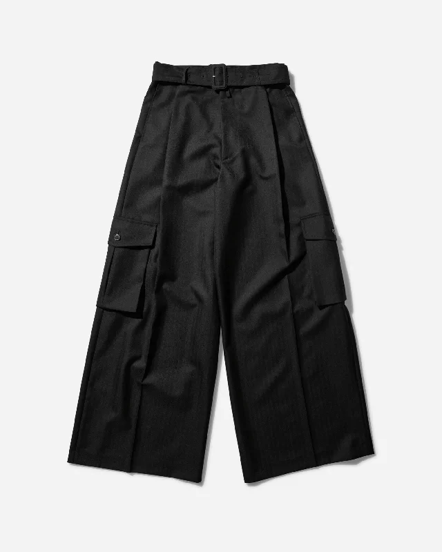 Extra Savings Wide Belted Pants Navy