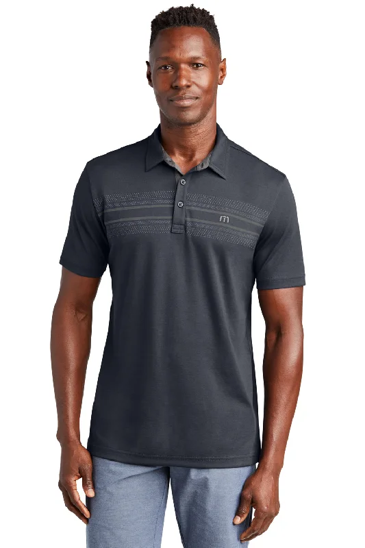 Price Slash TravisMathew Mens Monterey Wrinkle Resistant Chest Stripe Short Sleeve Polo Shirt - Blue Nights Price Slash TravisMathew Mens Monterey Wrinkle Resistant Chest Stripe Short Sleeve Polo Shirt - Blue Nights