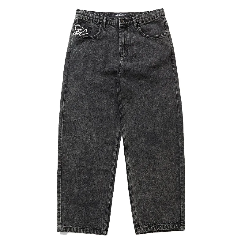 Weekend Savings Fiesta Crawling Death  - Web Denim Jeans Acid Black