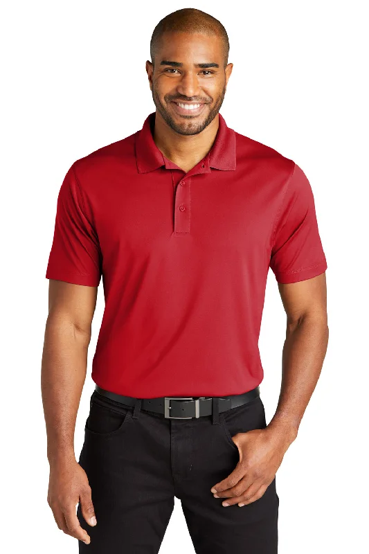 Super Savings Port Authority Mens C-Free Performance Moisture Wicking Short Sleeve Polo Shirt - Rich Red Super Savings Port Authority Mens C-Free Performance Moisture Wicking Short Sleeve Polo Shirt - Rich Red
